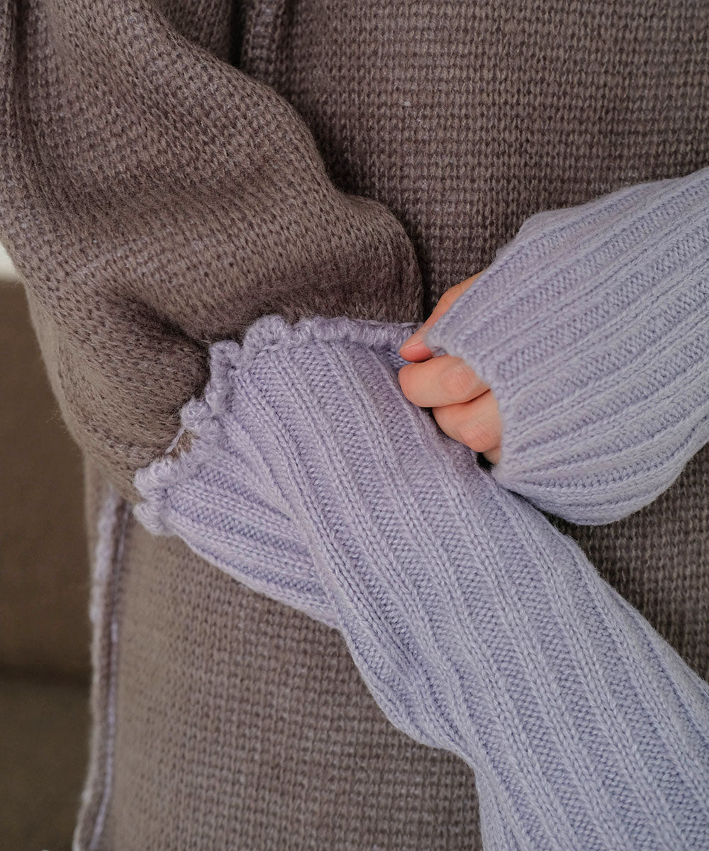 COLLAR REVERSIBLE KNIT