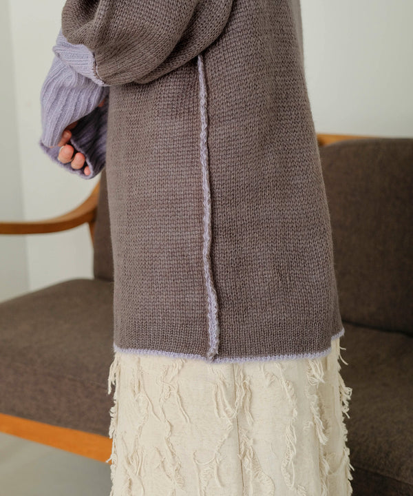 COLLAR REVERSIBLE KNIT