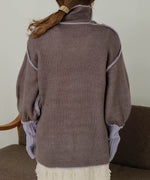 COLLAR REVERSIBLE KNIT