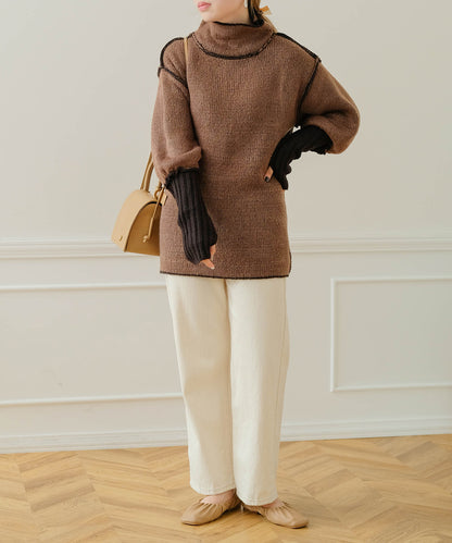 COLLAR REVERSIBLE KNIT