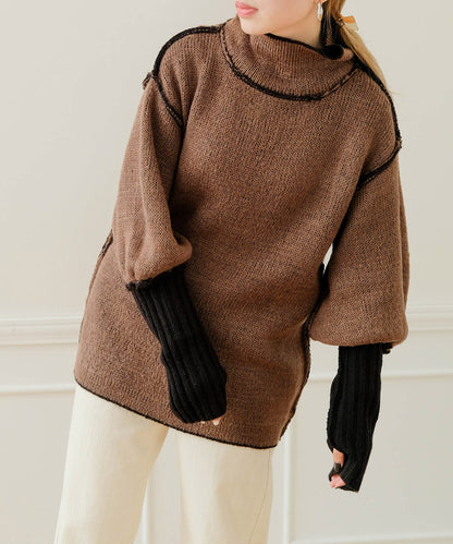 COLLAR REVERSIBLE KNIT