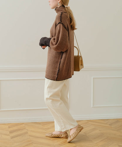 COLLAR REVERSIBLE KNIT