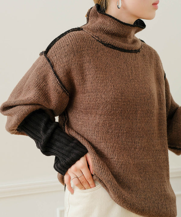 COLLAR REVERSIBLE KNIT