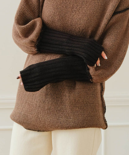 COLLAR REVERSIBLE KNIT