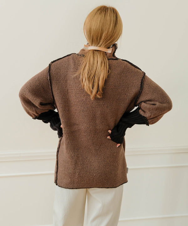 COLLAR REVERSIBLE KNIT