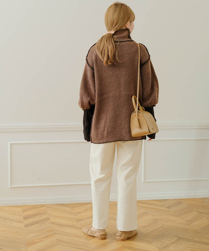 COLLAR REVERSIBLE KNIT