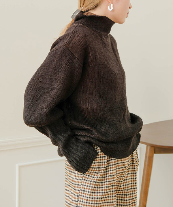 COLLAR REVERSIBLE KNIT