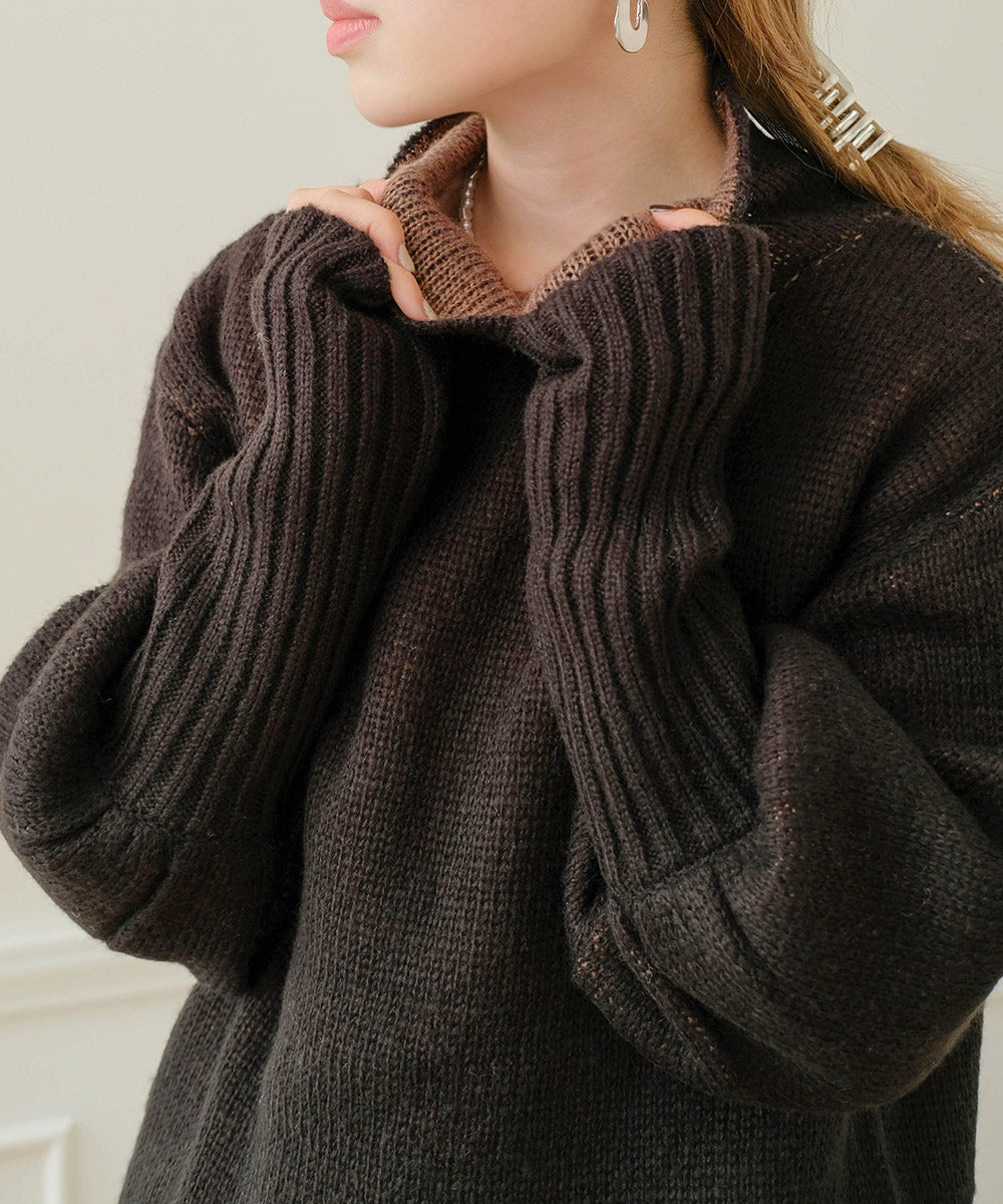 COLLAR REVERSIBLE KNIT