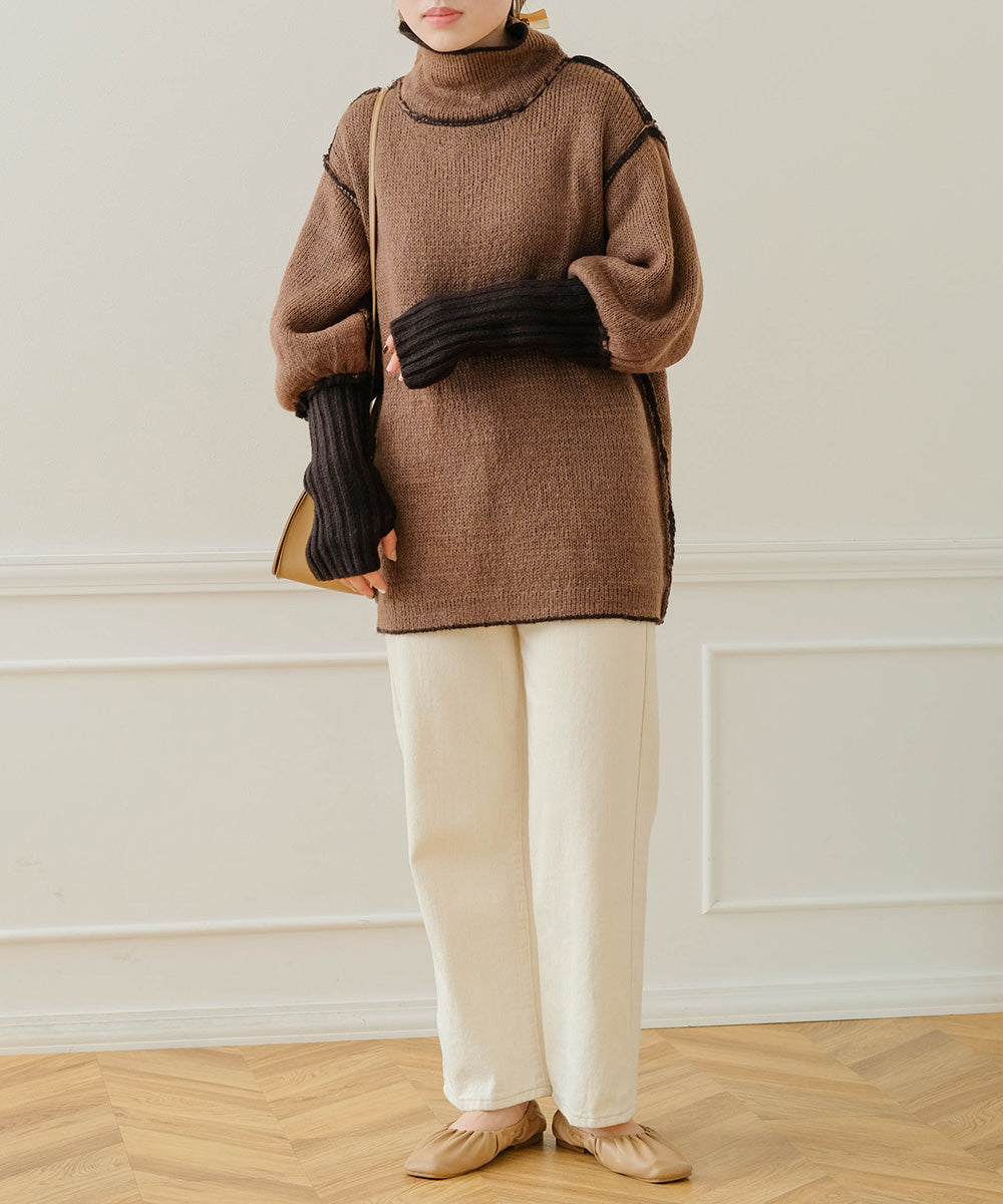 COLLAR REVERSIBLE KNIT