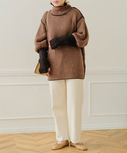 COLLAR REVERSIBLE KNIT