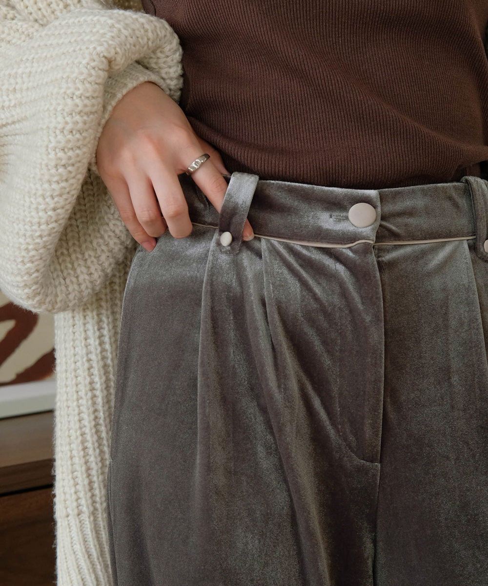 PIPING VELOR PANTS