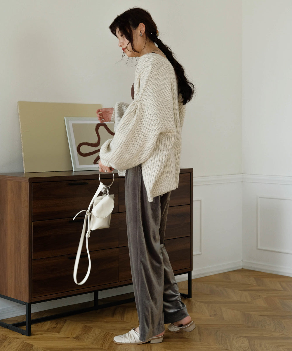 PIPING VELOR PANTS