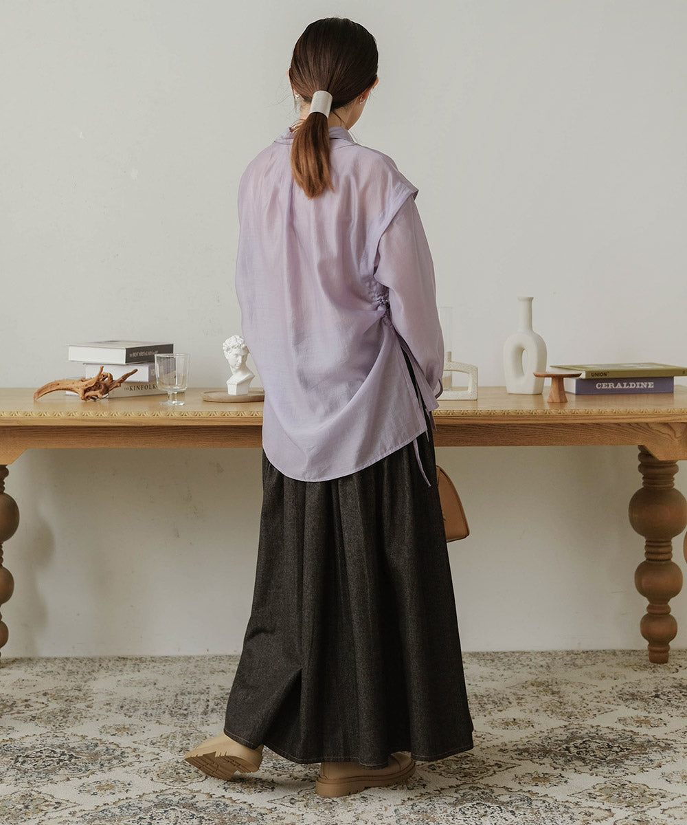 MULTI WAY SHEER SHIRT