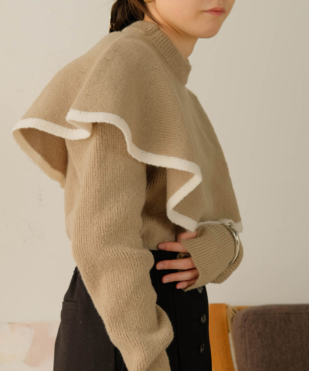 CAPE SET KNIT TOPS