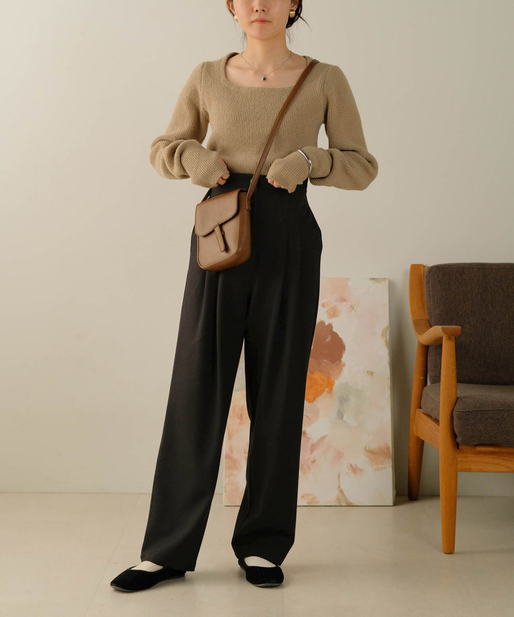 披风套装针织上衣