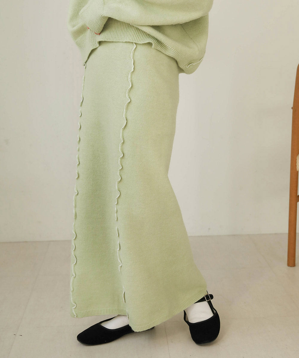 WAVE MELLOW KNIT SKIRT