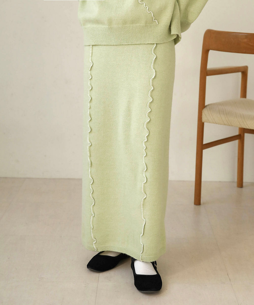 WAVE MELLOW KNIT SKIRT
