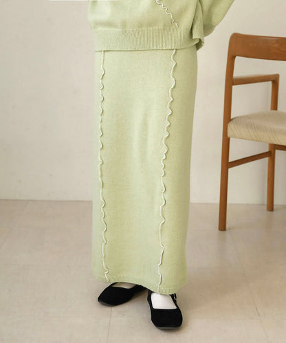 WAVE MELLOW KNIT SKIRT