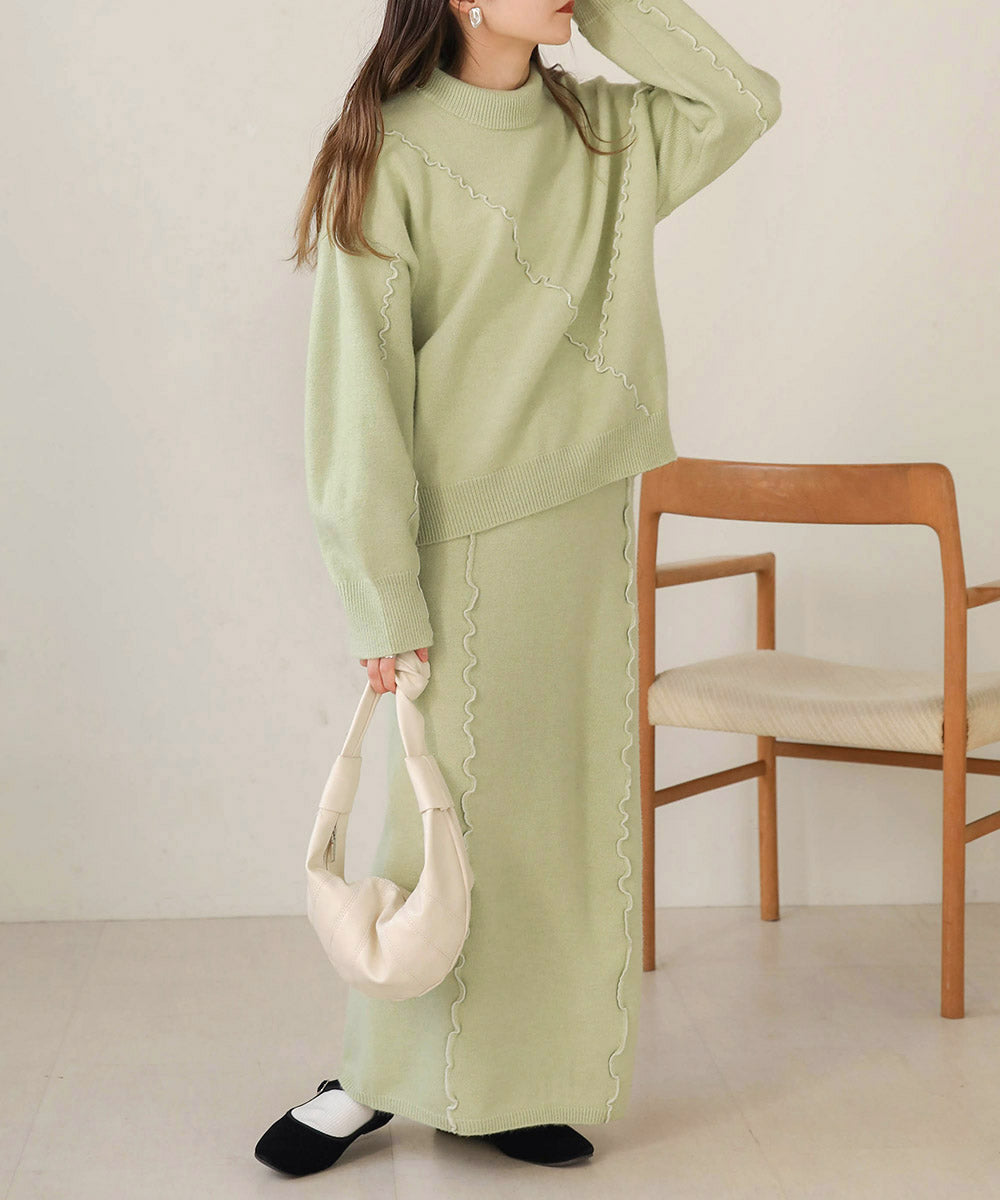 WAVE MELLOW KNIT SKIRT