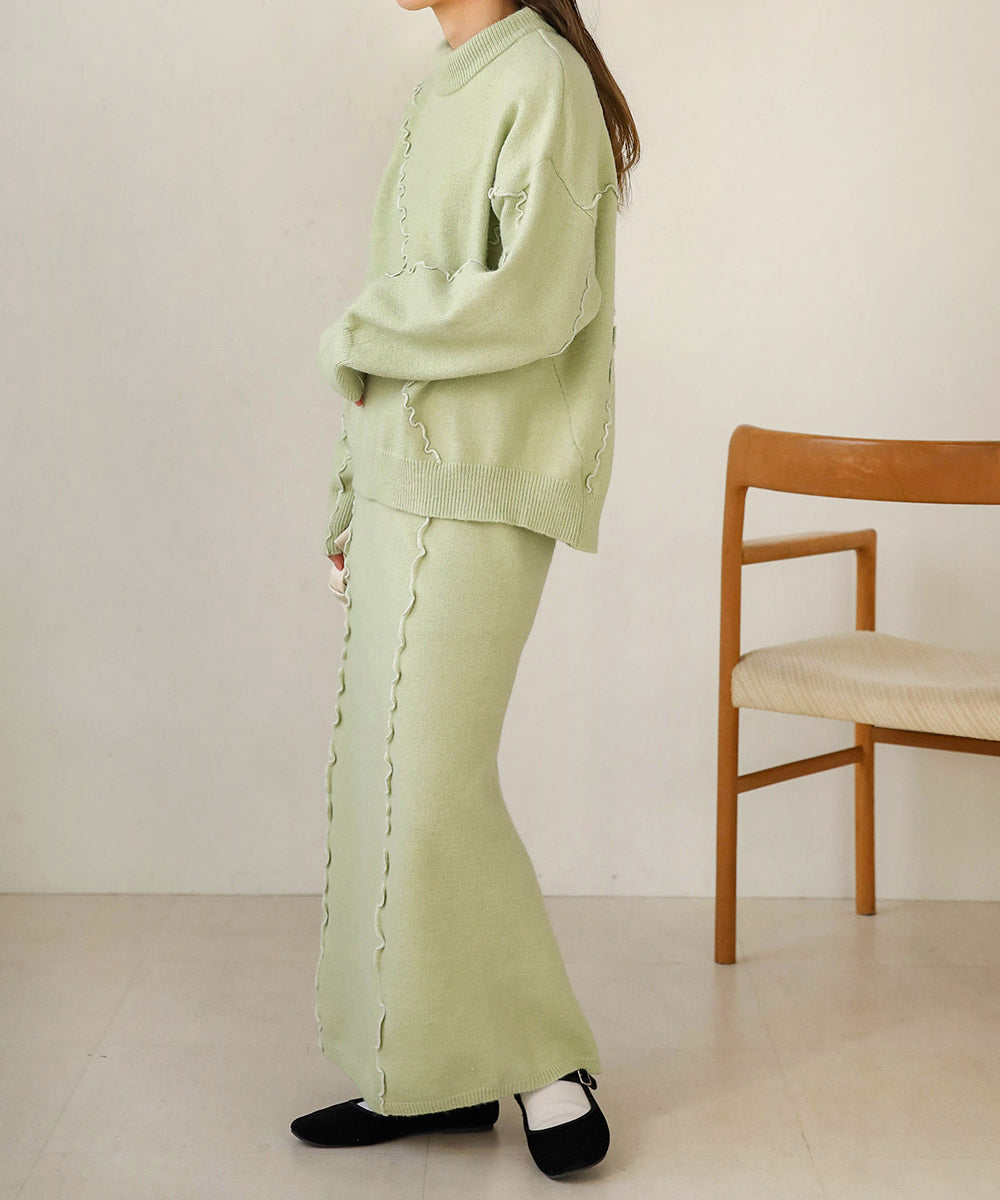 WAVE MELLOW KNIT SKIRT