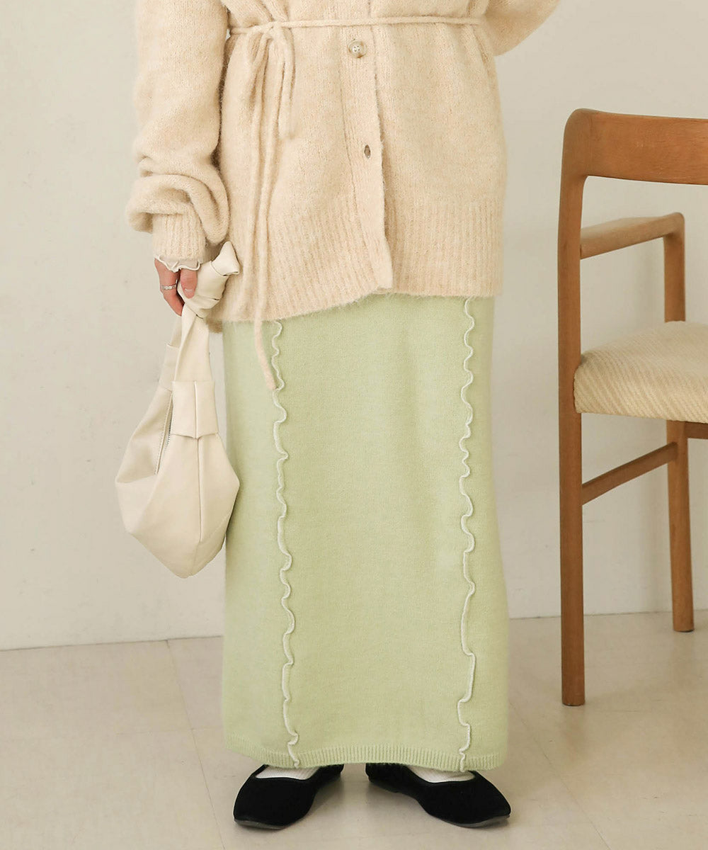 WAVE MELLOW KNIT SKIRT