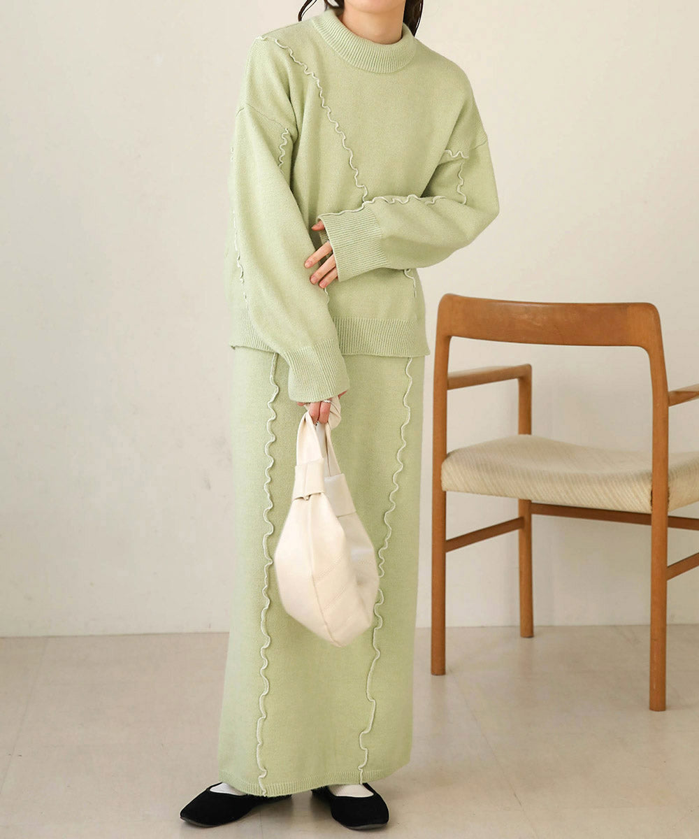 WAVE MELLOW KNIT SKIRT