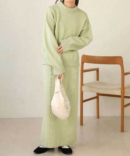 WAVE MELLOW KNIT SKIRT