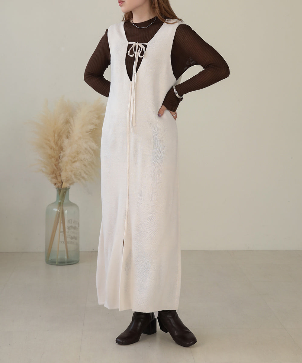 2WAY KNIT JUMPER ONEPIECE