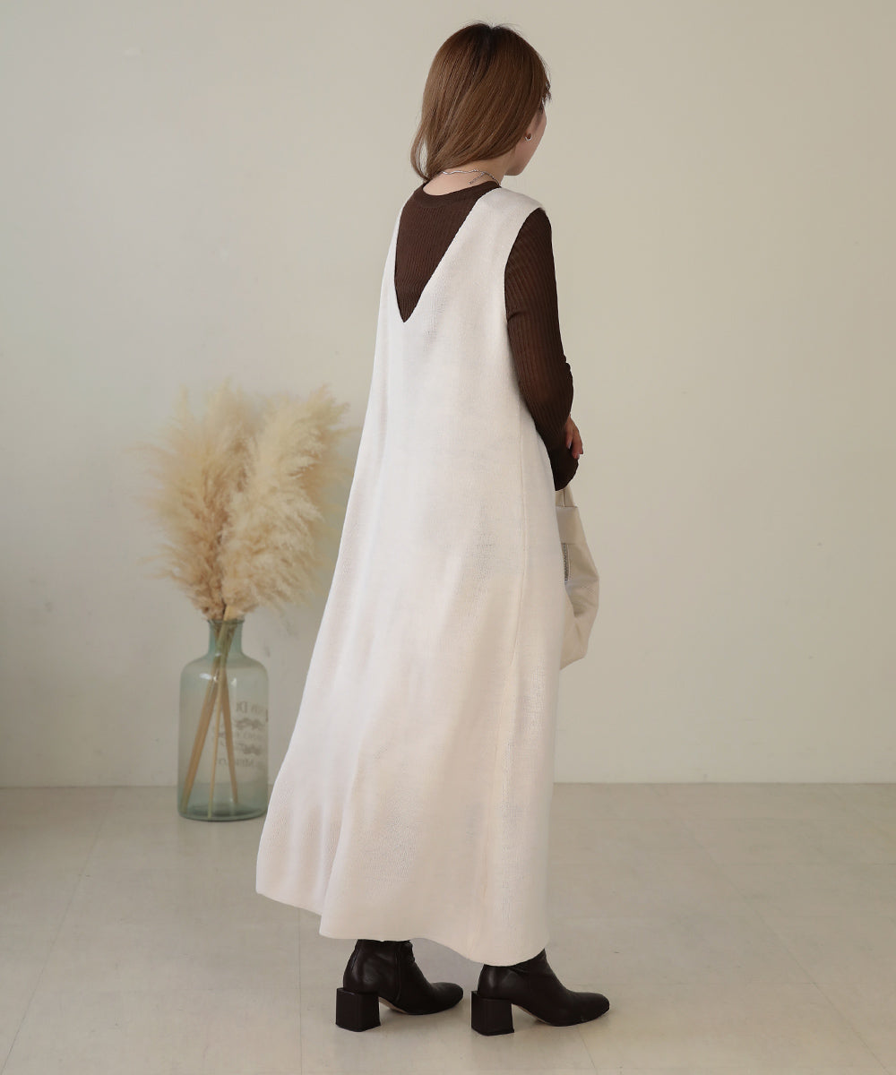 2WAY KNIT JUMPER ONEPIECE