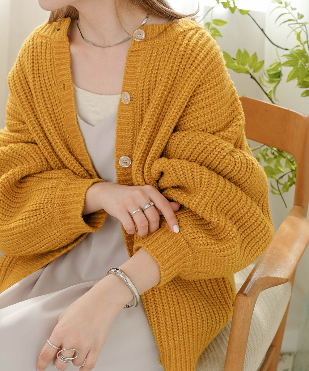 2WAY VOLUME KNIT CARDIGAN – Bab