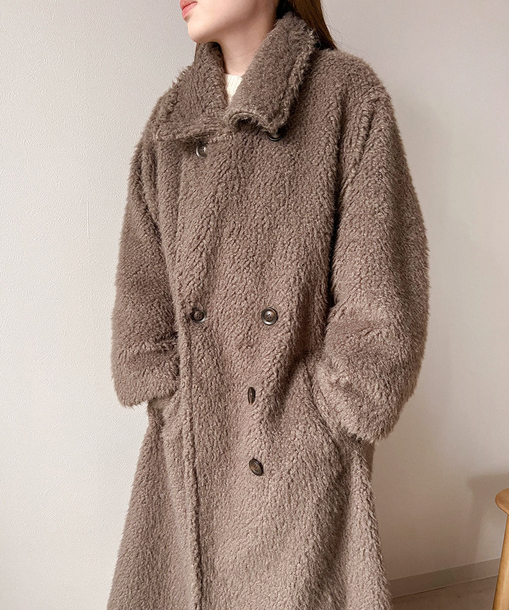 SHAGGY DOUBLE LONG COAT