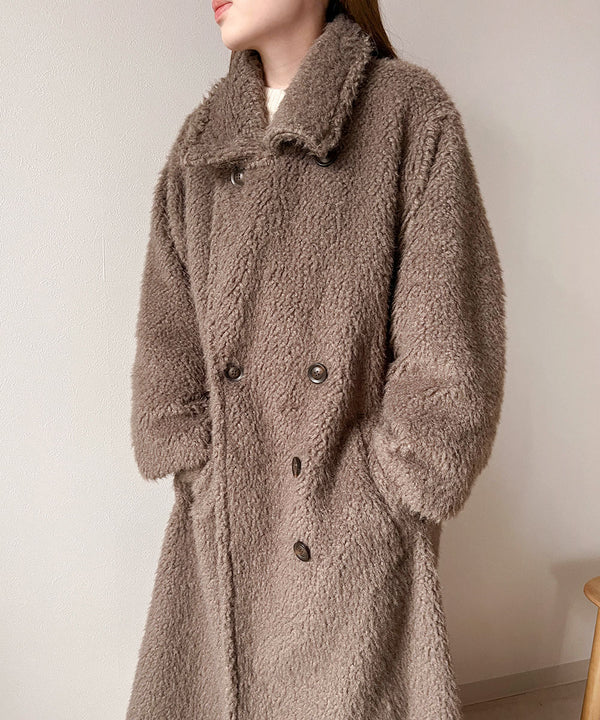 SHAGGY DOUBLE LONG COAT