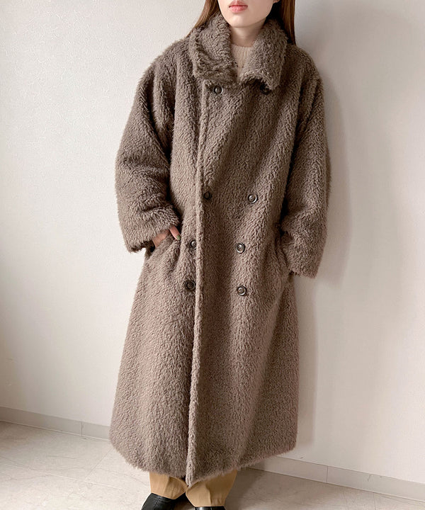 SHAGGY DOUBLE LONG COAT