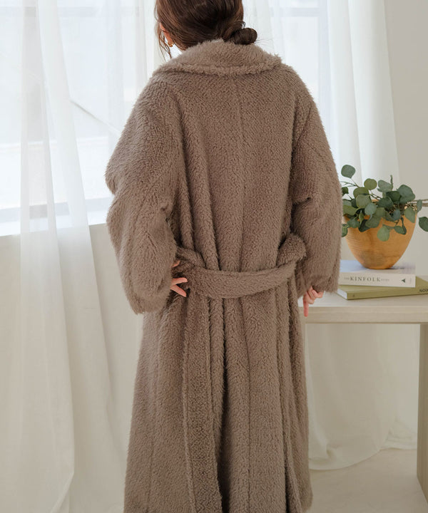 SHAGGY DOUBLE LONG COAT