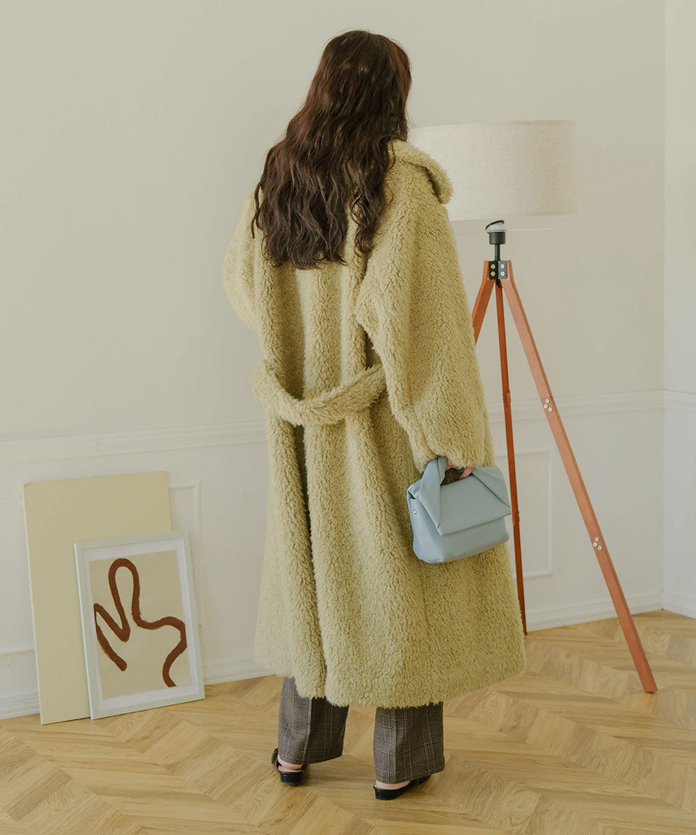 SHAGGY DOUBLE LONG COAT