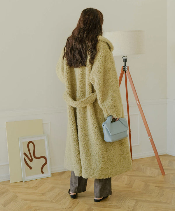 SHAGGY DOUBLE LONG COAT