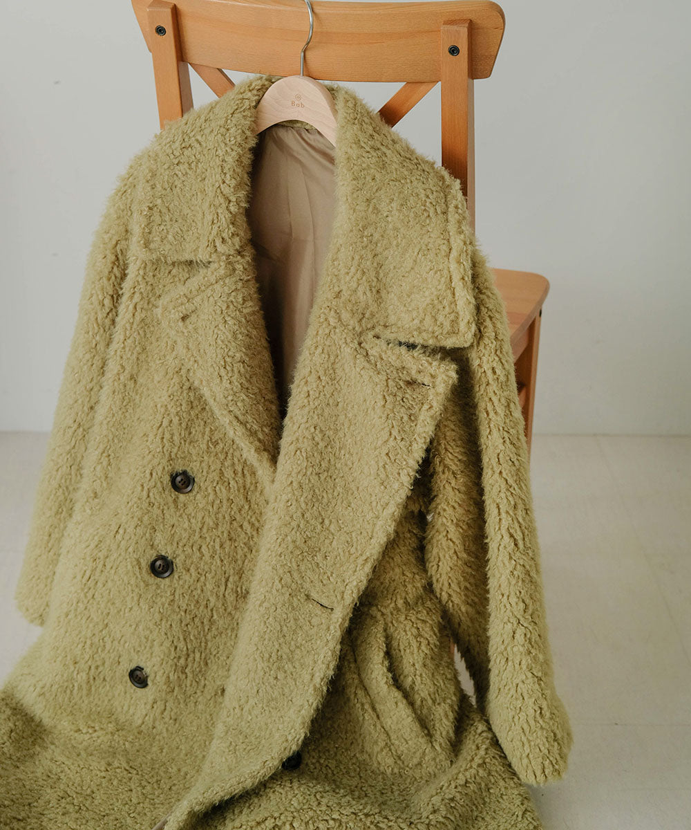 SHAGGY DOUBLE LONG COAT