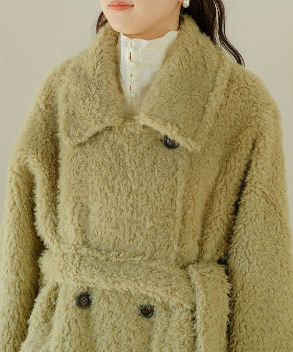 SHAGGY DOUBLE LONG COAT