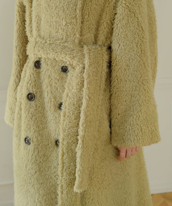 SHAGGY DOUBLE LONG COAT