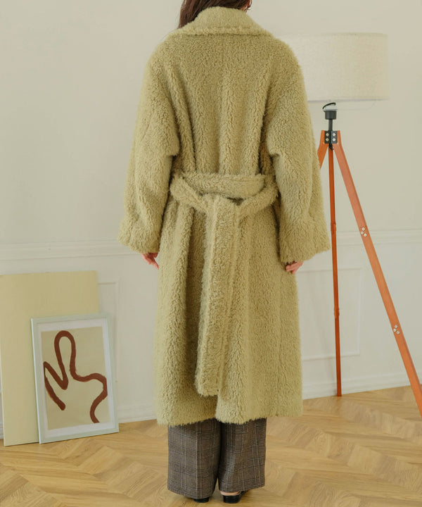 SHAGGY DOUBLE LONG COAT