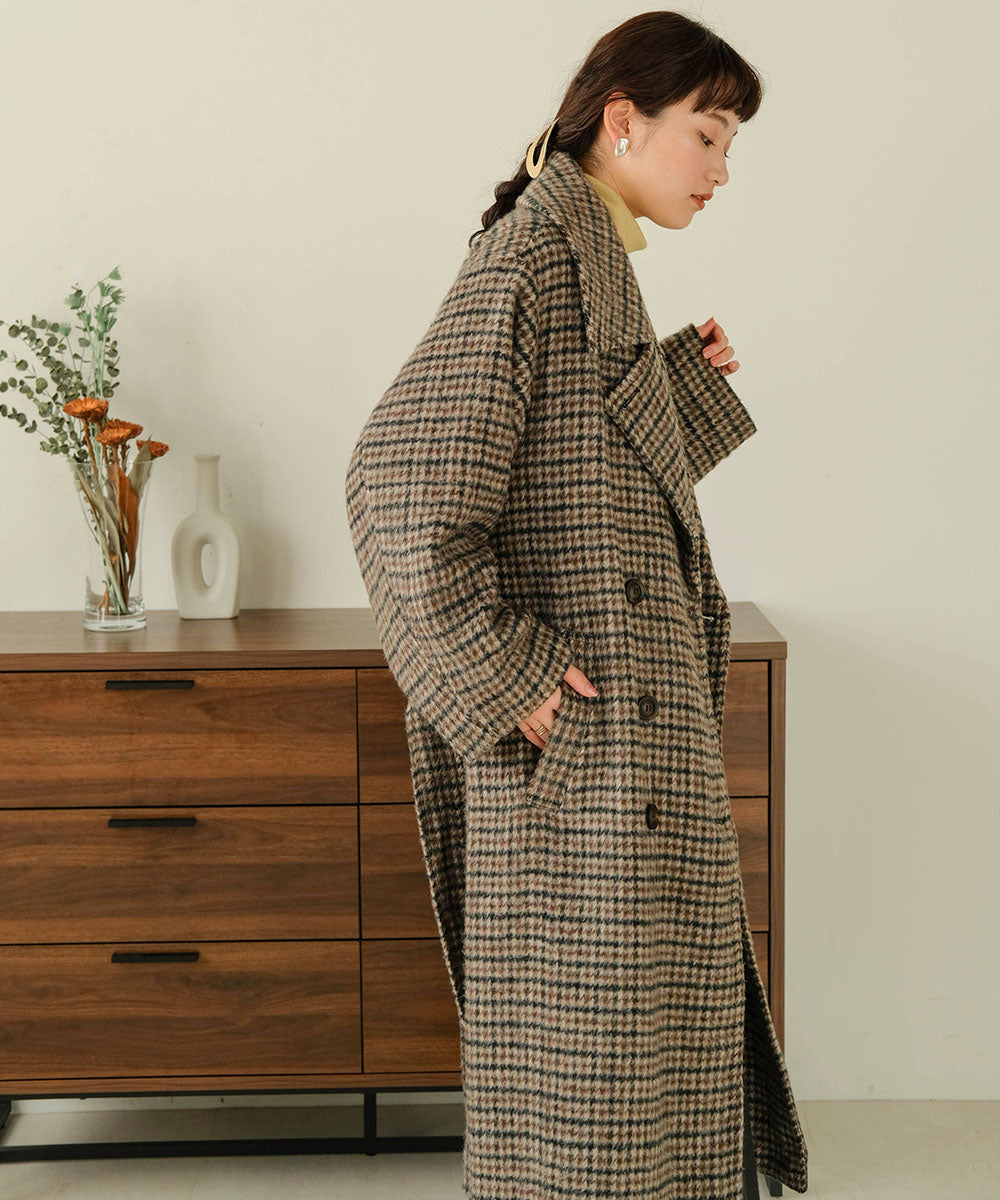 SHAGGY DOUBLE LONG COAT