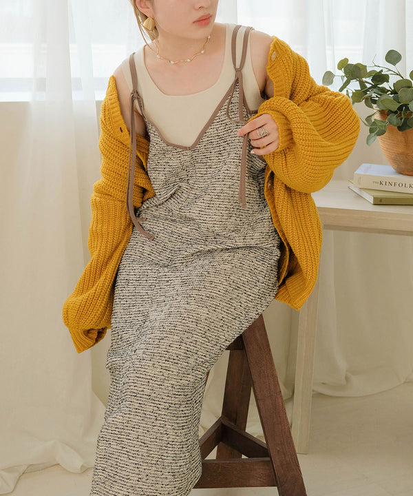 COLOR PIPING 2WAY ONEPIECE