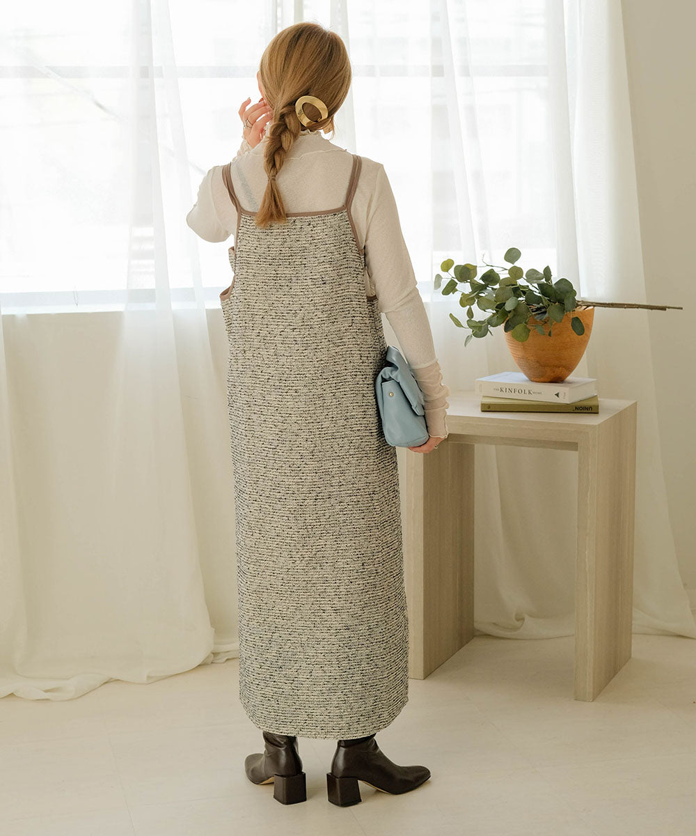 COLOR PIPING 2WAY ONEPIECE