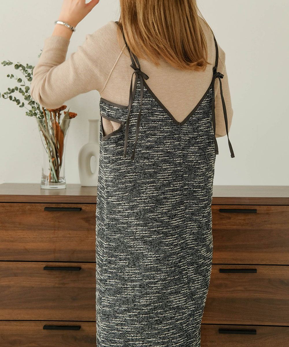 COLOR PIPING 2WAY ONEPIECE