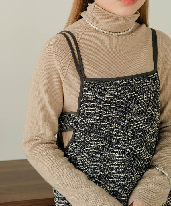 COLOR PIPING 2WAY ONEPIECE