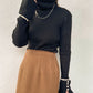 PIPING SLEEVE SLIT PULLOVER