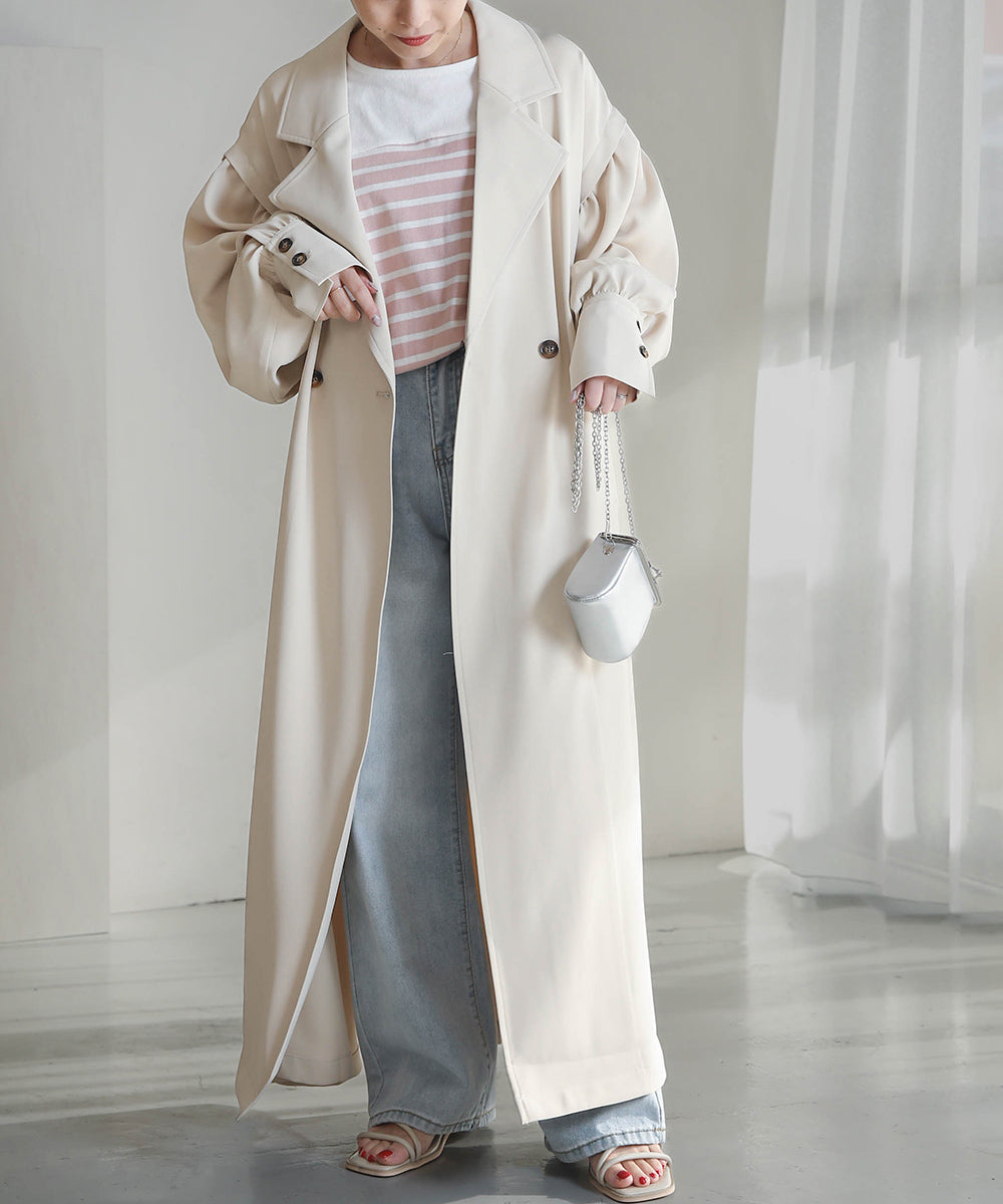 FLARE TRENCH COAT