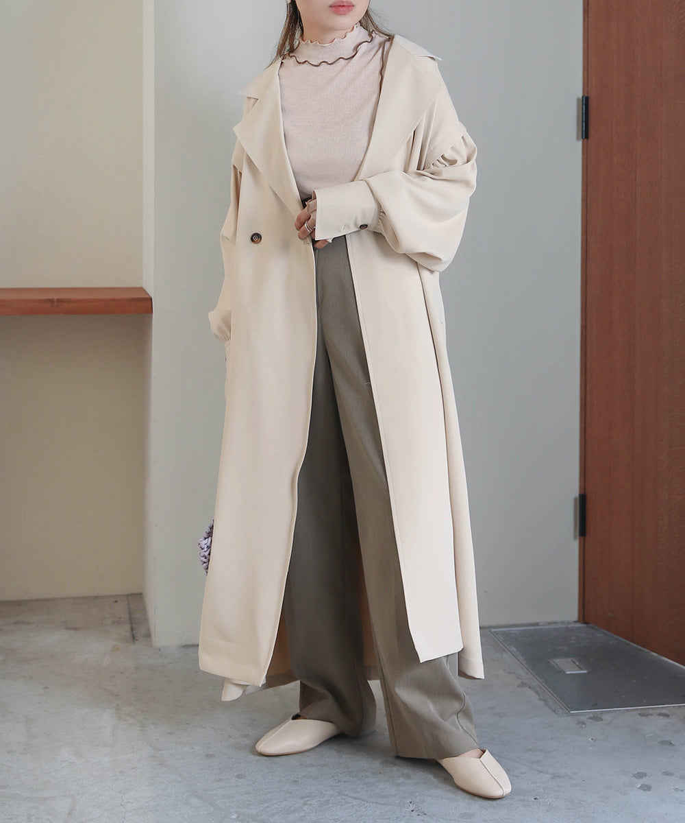 FLARE TRENCH COAT