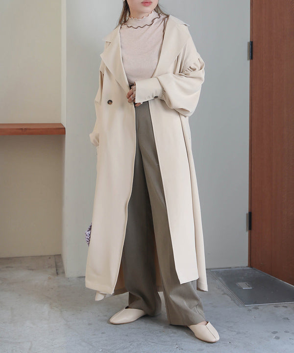 FLARE TRENCH COAT