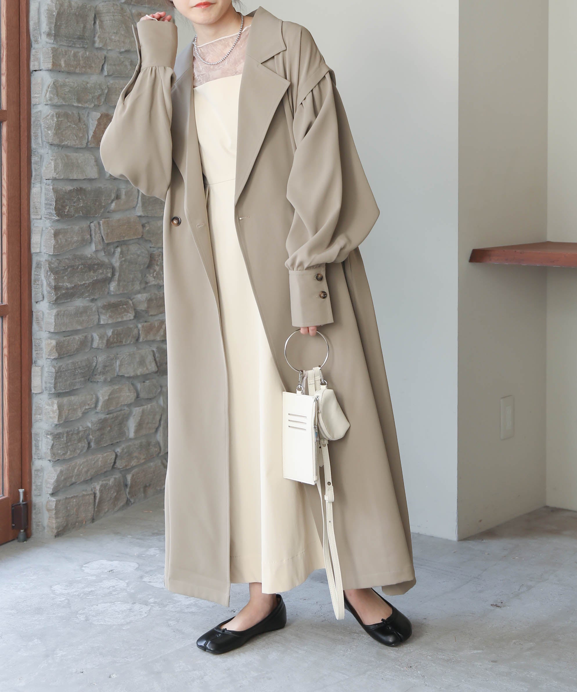 FLARE TRENCH COAT